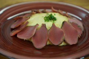 Pipote de curcan cu mamaliga cremoasa
