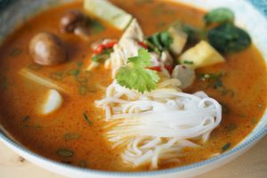 coconut curry chicken soup