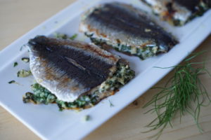 Sardine umplute cu verdeturi