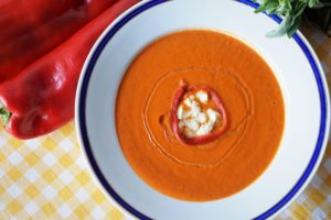 Supa crema de ardei copti