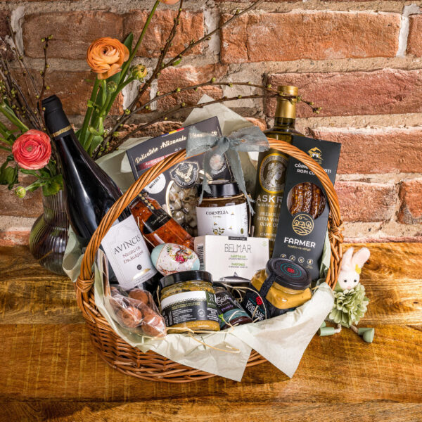 Coș cadou de Paște – „Grand Gourmet”